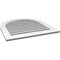 Ekena Millwork Round Top Surface Mount PVC Gable Vent: Functional, w/ 3-1/2"W x 1"P Standard Frame, 32"W x 34"H GVPRT32X3401SF - alternate 5